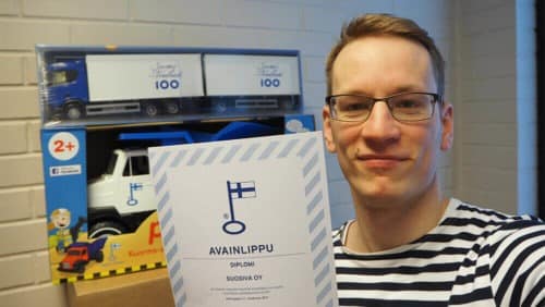 Maammekauppa - Suomalaiset tuotteet 43 Maammekaupan kauppias ja avainlippudiplomi