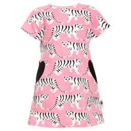 PaaPii Design Hertta mekko Tiikeriparaati vaaleanpunainen