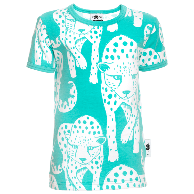 PaaPii Design VISA t-paita Gepardi turkoosi