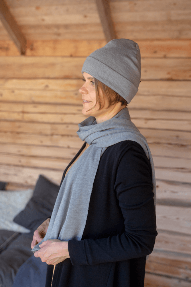 PaaPii Design merinovillakaulahuivi harmaa 4 PaaPii Design Merinovillakaulahuivi harmaa 4