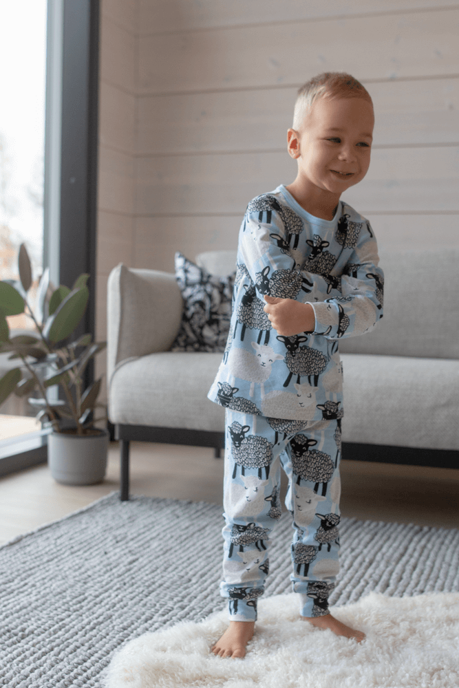 PaaPii Design Rusko pyjama Bää vaaleansininen-hiekka 3