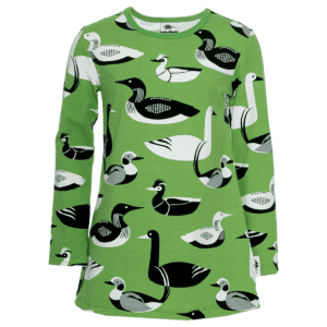 PaaPii Design Nelli tunika Vesilinnut metsä-harmaa