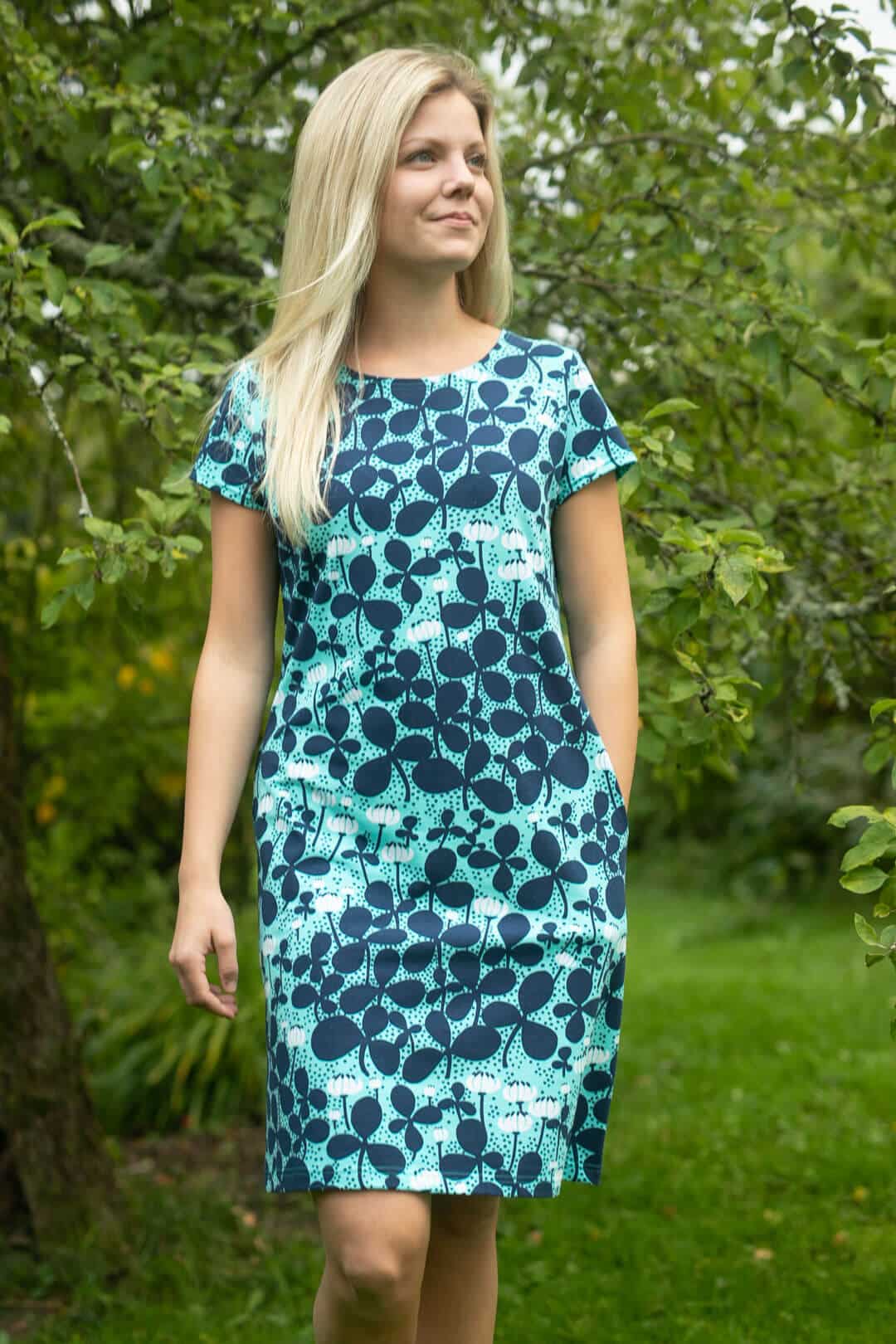 PaaPii Design Sointu mekko Apila turkoosi-myrsky 4 PaaPii Design Sointu mekko Apila turkoosi-myrsky 6