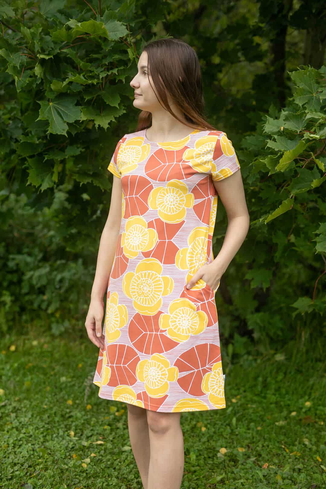 PaaPii Design Sointu mekko Ulpukka aurinko-ruoste 12