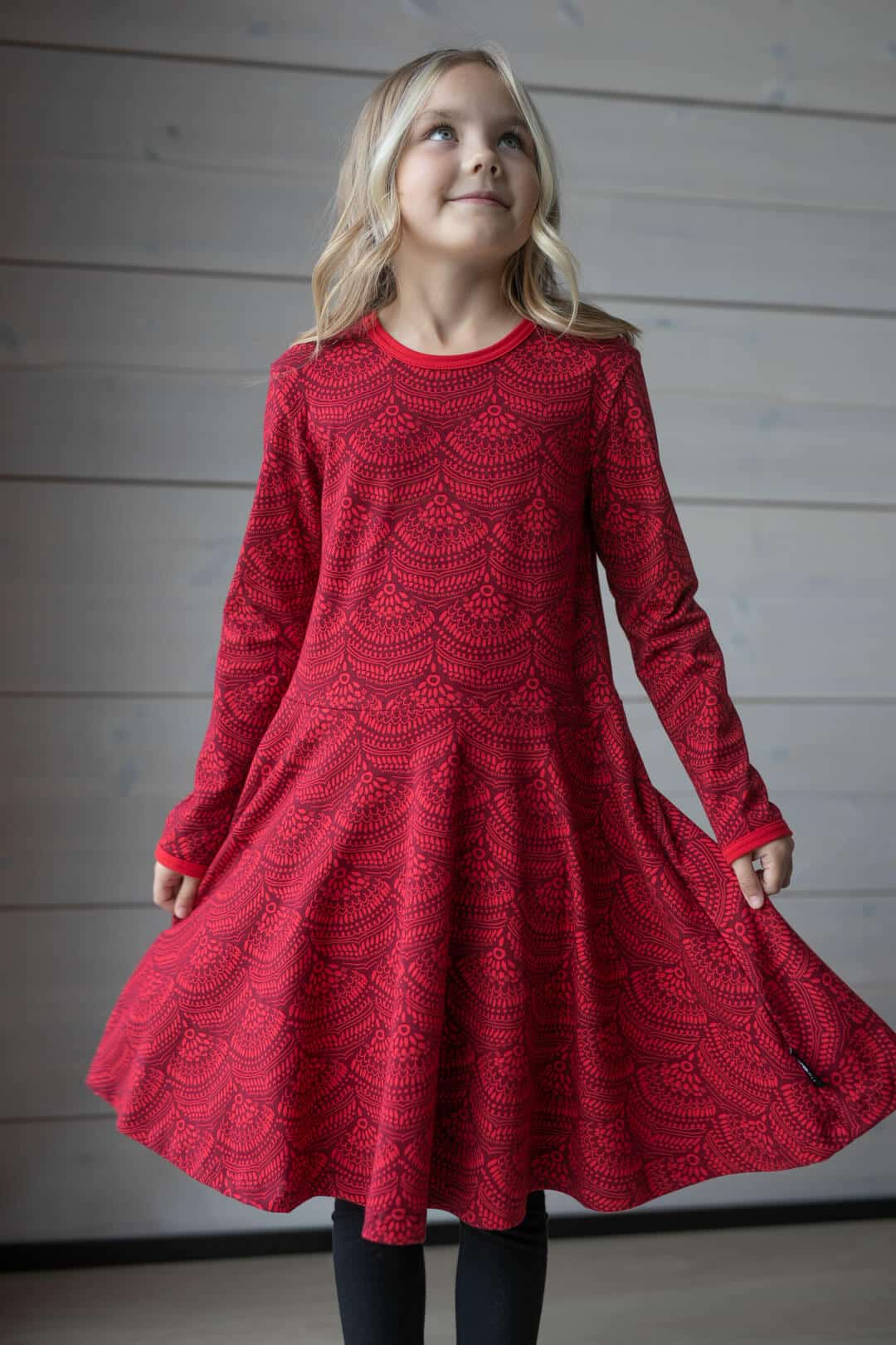 PaaPii Design Sinna mekko Pitsi punainen-punajuuri 6