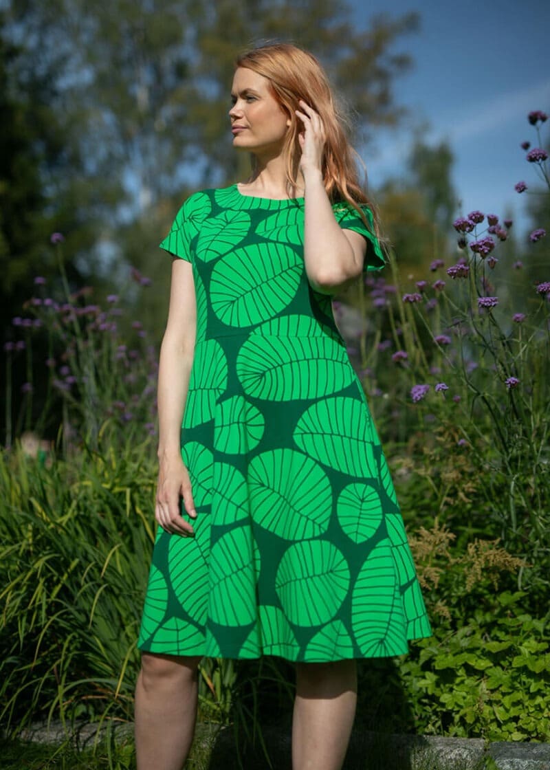 PaaPii Design Julia mekko Banaaninlehti vihreä 3