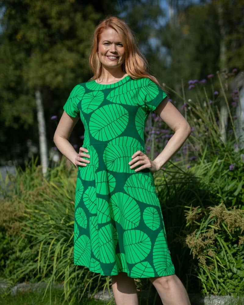 PaaPii Design Julia mekko Banaaninlehti vihreä 4