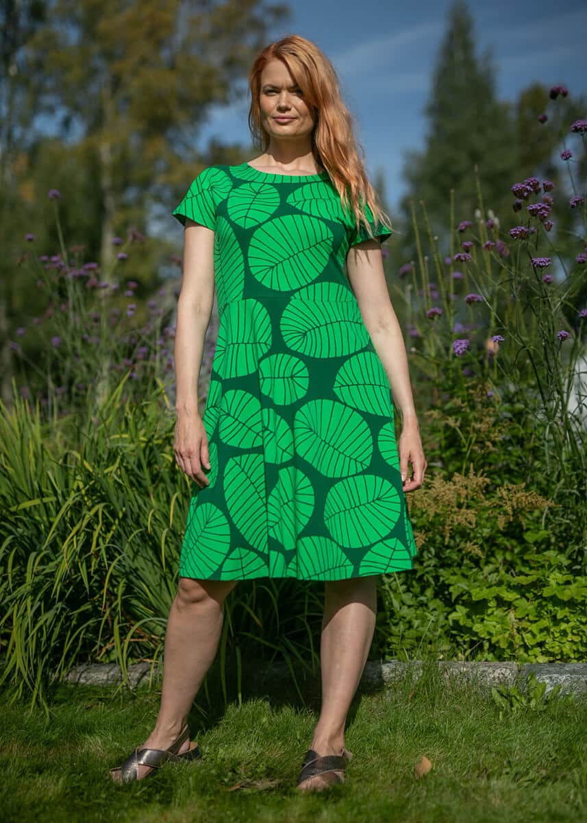 PaaPii Design Julia mekko Banaaninlehti vihreä 5