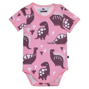 PaaPii Design Kesäbody Dino vaaleanpunainen